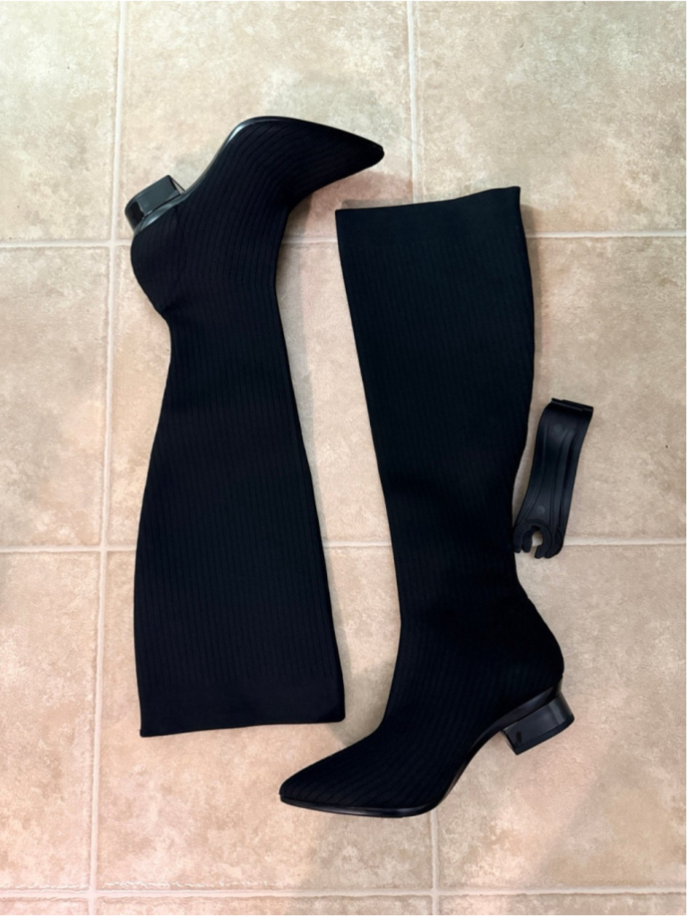Size 8 Pashion Footwear Convertible Heels Knee High Boots Flats